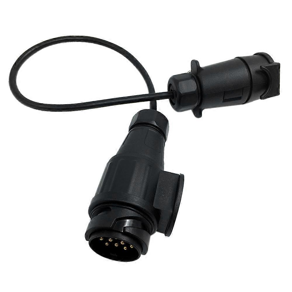 Tirol 12V 7 To 13 Pin Trailer with Cable Adapter Wiring Connector Towbar Plug & Socket