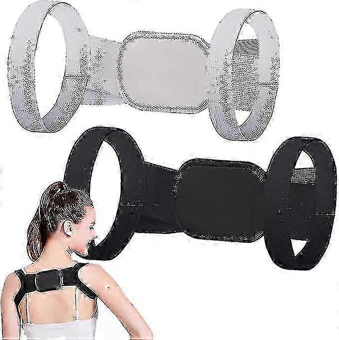 2pcs Posture Pro Fix Neck And Shoulder Corrector For Kids And Adult, Adjustable Hunchback Correction Straightener Belt