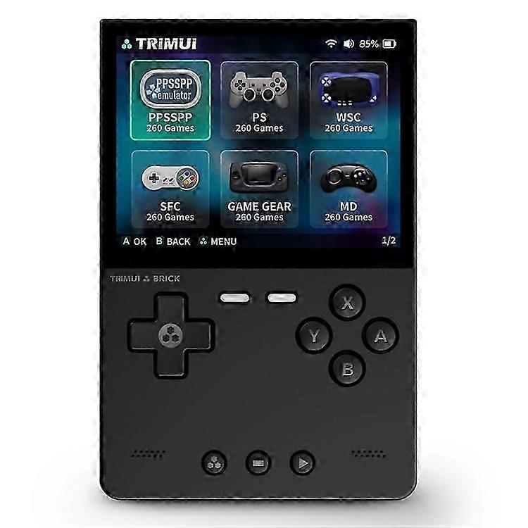 Trimui Brick Handheld Game Console with 3.2 Inch IPS Screen for Retro Arcade Gaming Open Source Portable Device