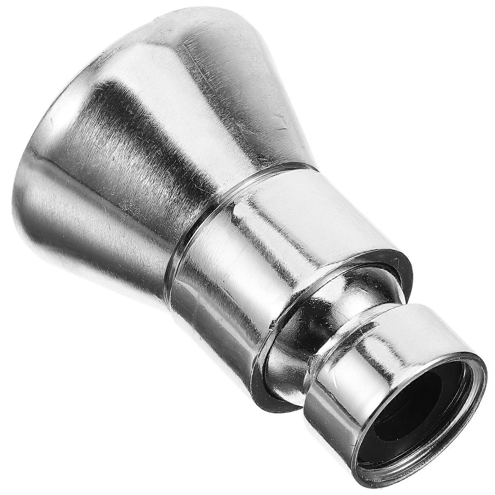 Silver Low Pressure Shower Head for Comfortable Shower Experience Easy Installation Alloy Material 5.5 Inch