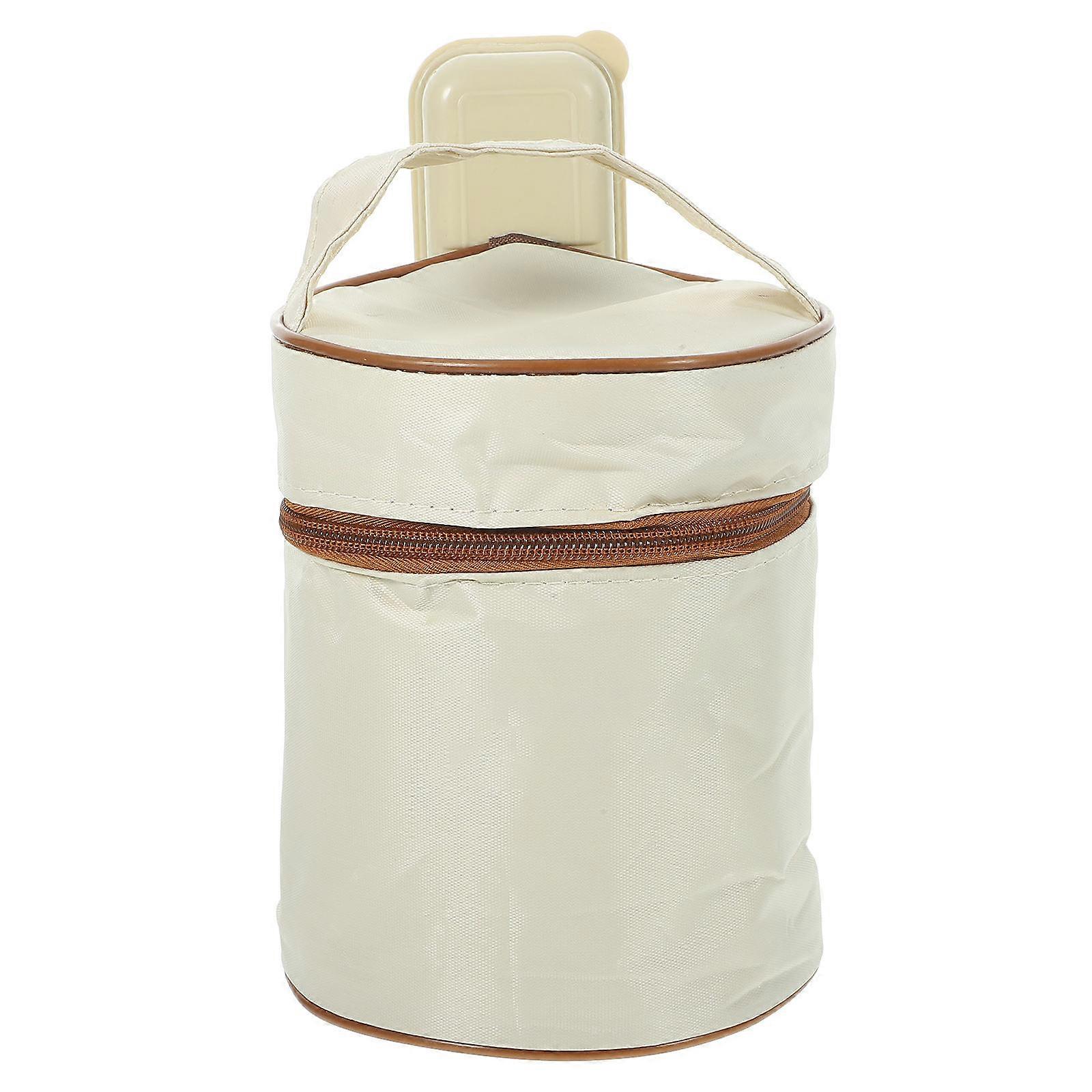 Insulation Soup Bowl With Handle Reusable For Adults Brown 12.00X12.00X2.50CM Leak-Proof 1Set