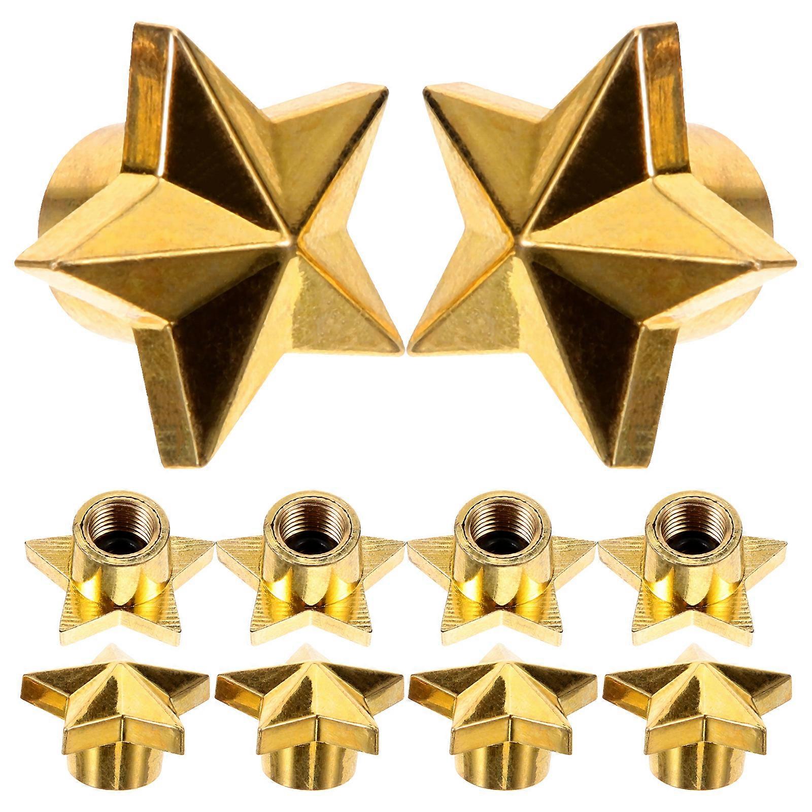 Valve Stem Cover Star Shape Car Modification Durable Unique Design 10Pcs