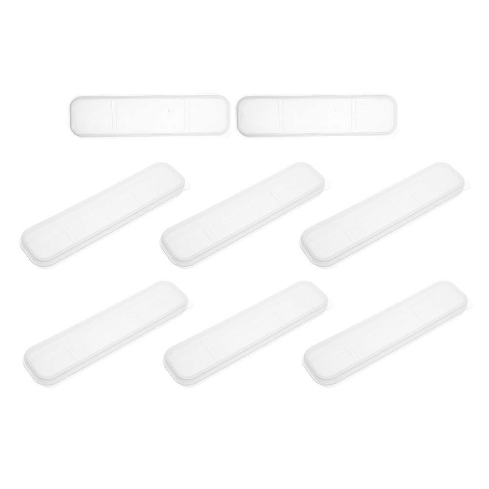 Förvaringslåda Bärbar Arrangör För Hemmakontor Picknick Och Utomhusbruk 8st Transparent Plast Vikbart Skyddslock