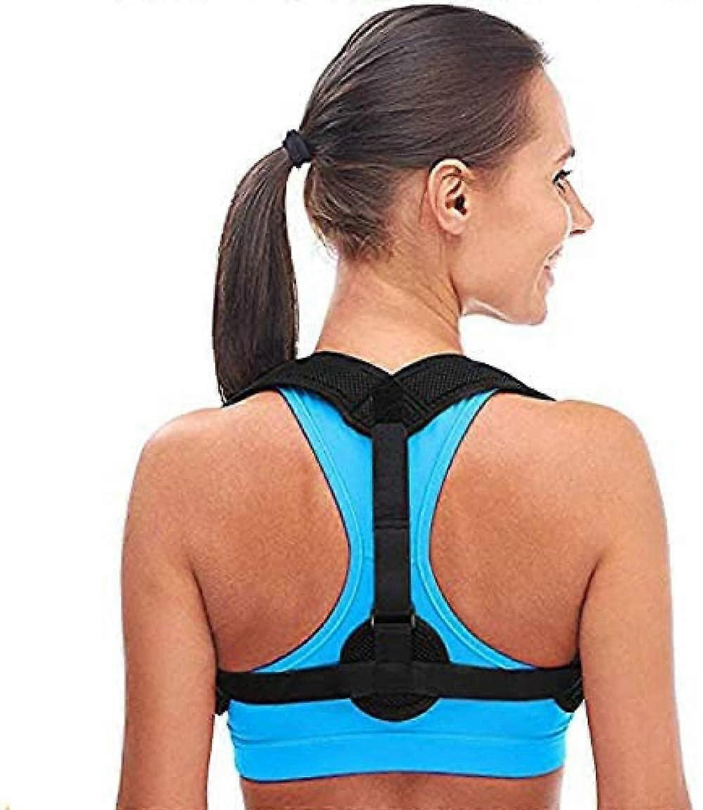 Adjustable Back Stretcher Posture Corrector for Men and Women - Comfortable Upper Back Support for Spine Alignment and Posture Training