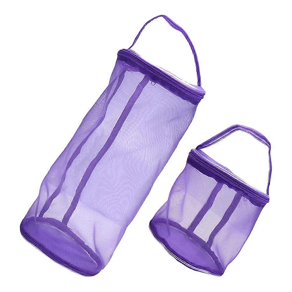 Durable Yarn Storage Mesh Bag For Knitters Home Use 30X13X13CM Lightweight Portable 2Pcs