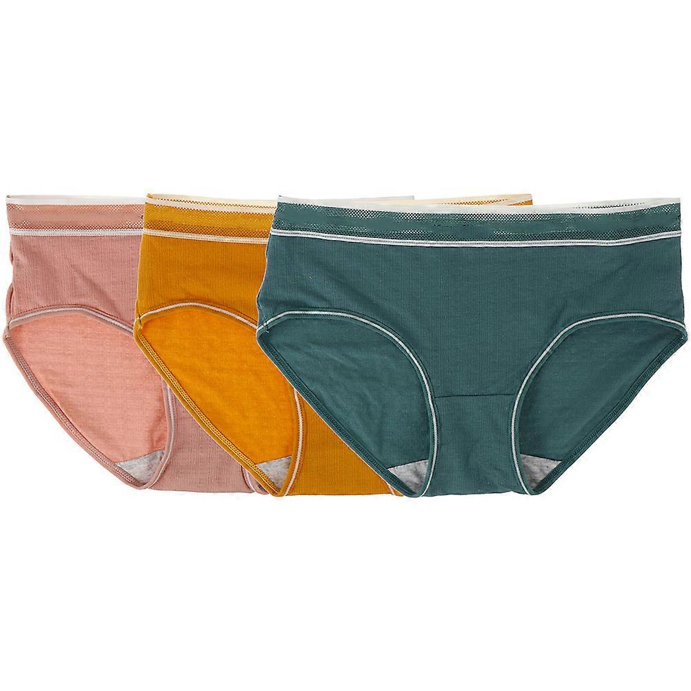 Women Full Coverage Underwear Cotton Underpants Buttock Enhancement Posture Improvement 3Pcs