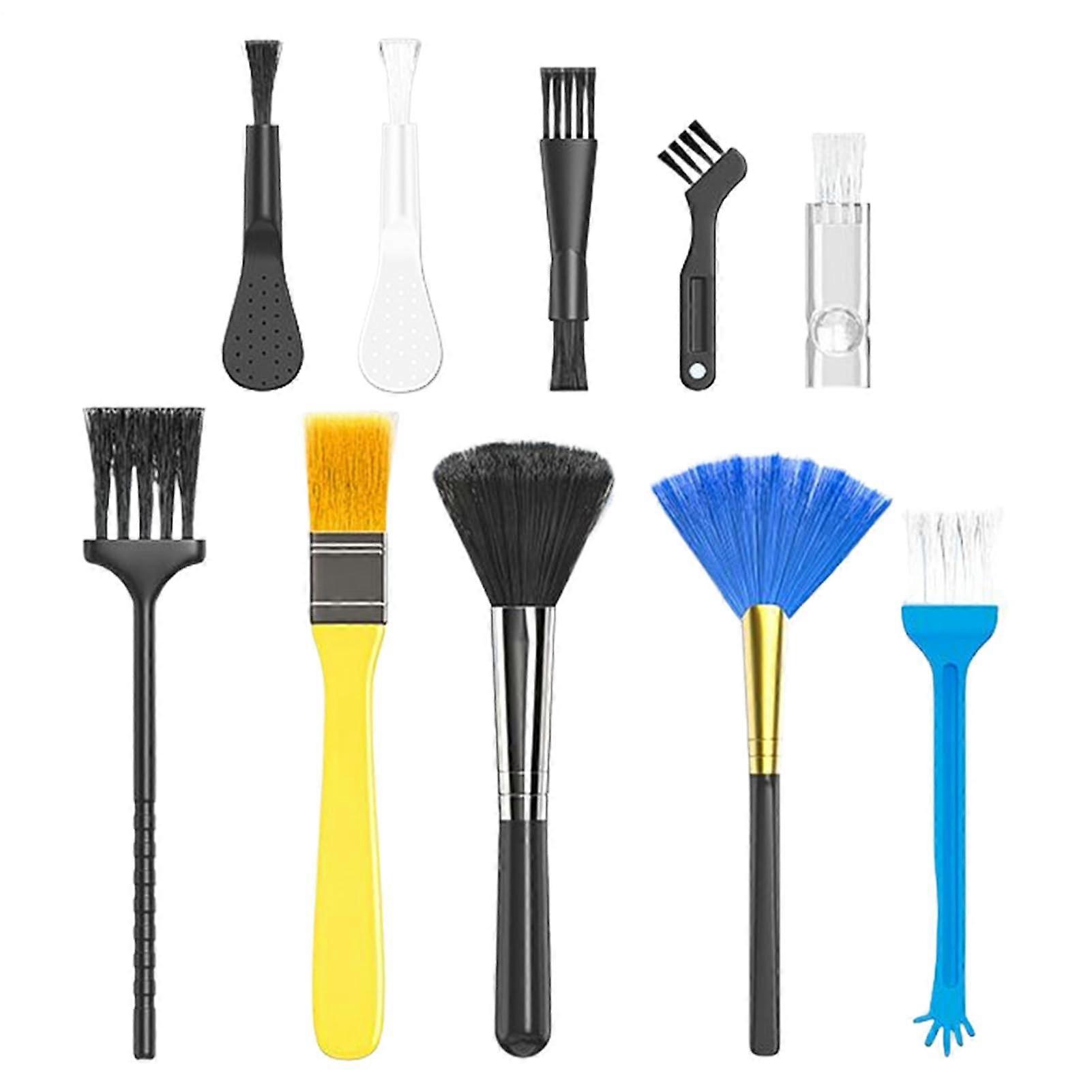 Keyboard Brush, 10Piece Cleaning Brush Set for Keyboard Hand Cleaner Dust Remover Detailing Brush for Tablet Console Desktop Mouse Pad Travel