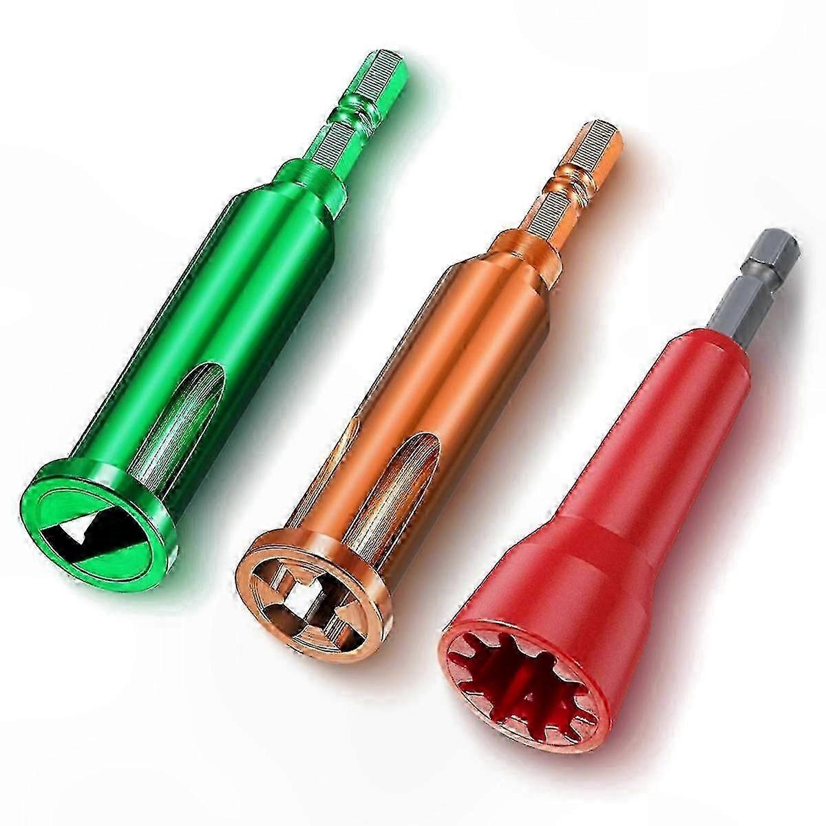 Multi-Function Wire Twisting and Stripping Tool with 1/4 Inch Chuck for 3-Way and 5-Way Connections