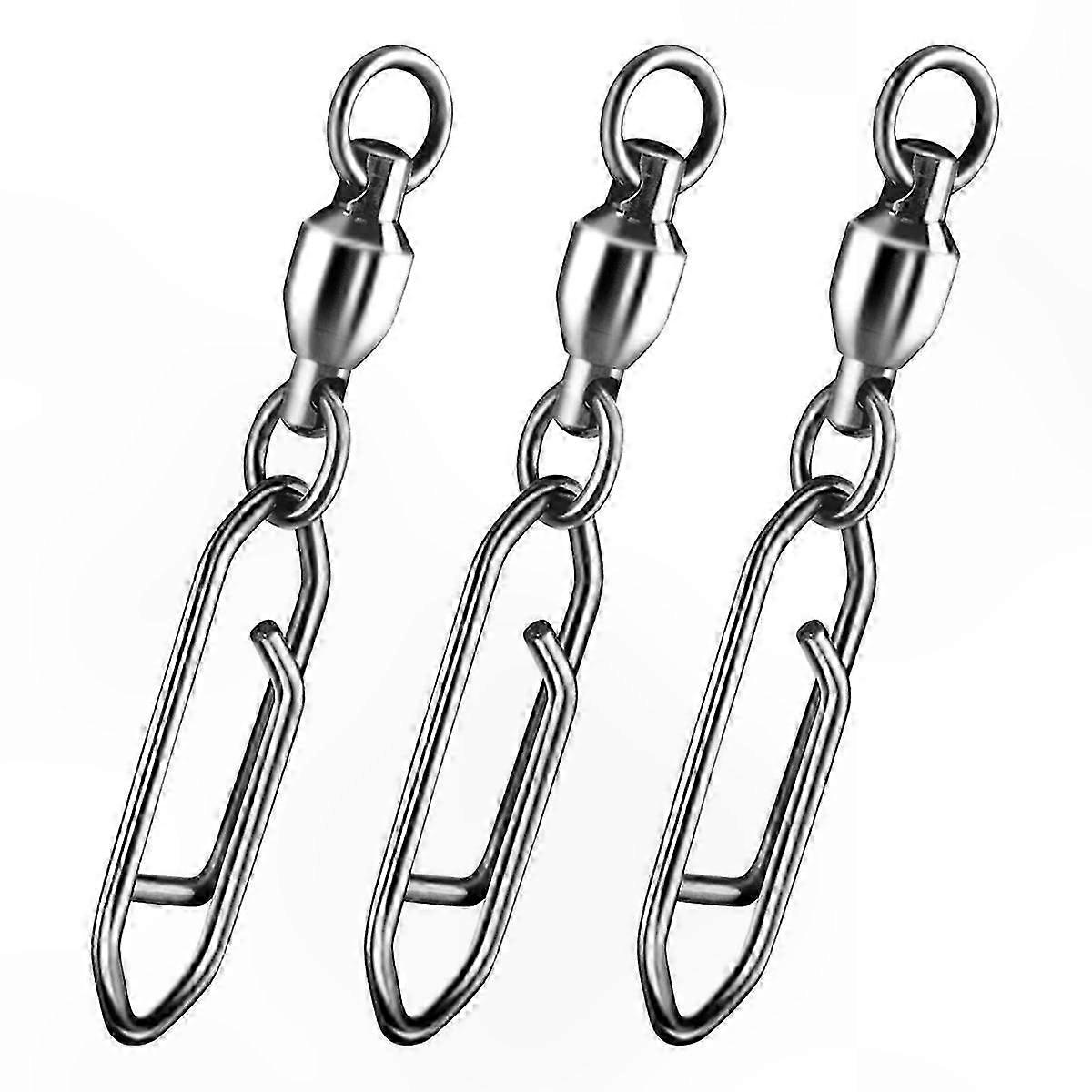 30-Pack Quick-Change Fishing Clips with Snap Swivels, Durable and Efficient Type 1 Accessories for Anglers