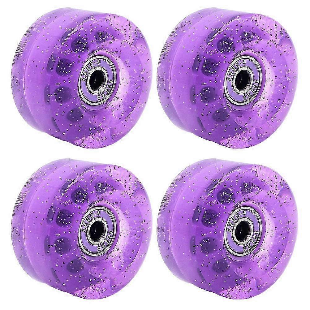 Creative Skating Wheel Purple Roller Skates Wheels Rough Surface Performance Decorative .8X5.8CM