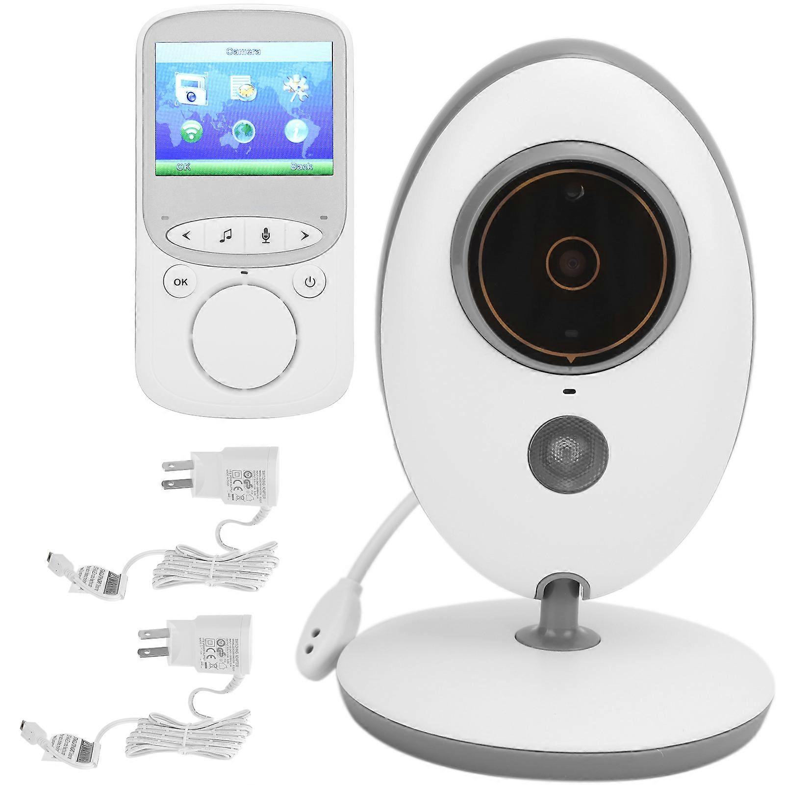 2.4G Digital Wireless Baby Monitor Security Camera Two Way Intercom Baby Monitor 100‑240VUS Plug