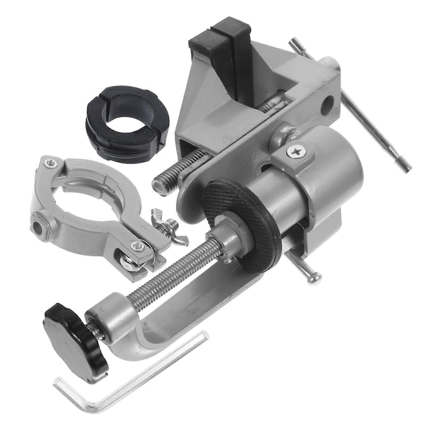 1 Set Rotating Work Clamps Woodworking Universal Table Vice Workbench Vice Wood Vice for Workbench Table Edge Steel with Carbon Content