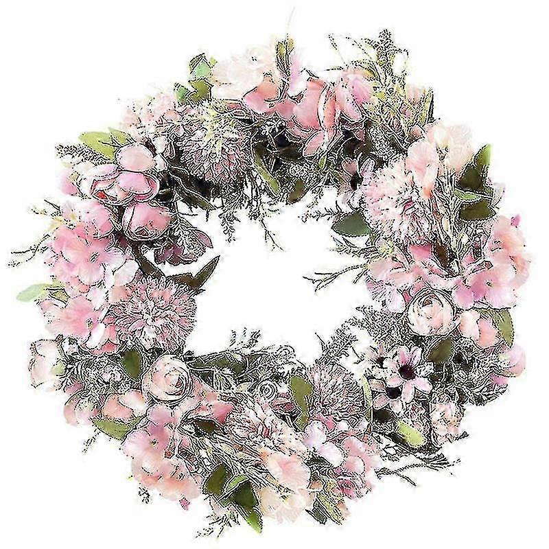 家の装飾のための人工リース手作りのリアルな17インチ