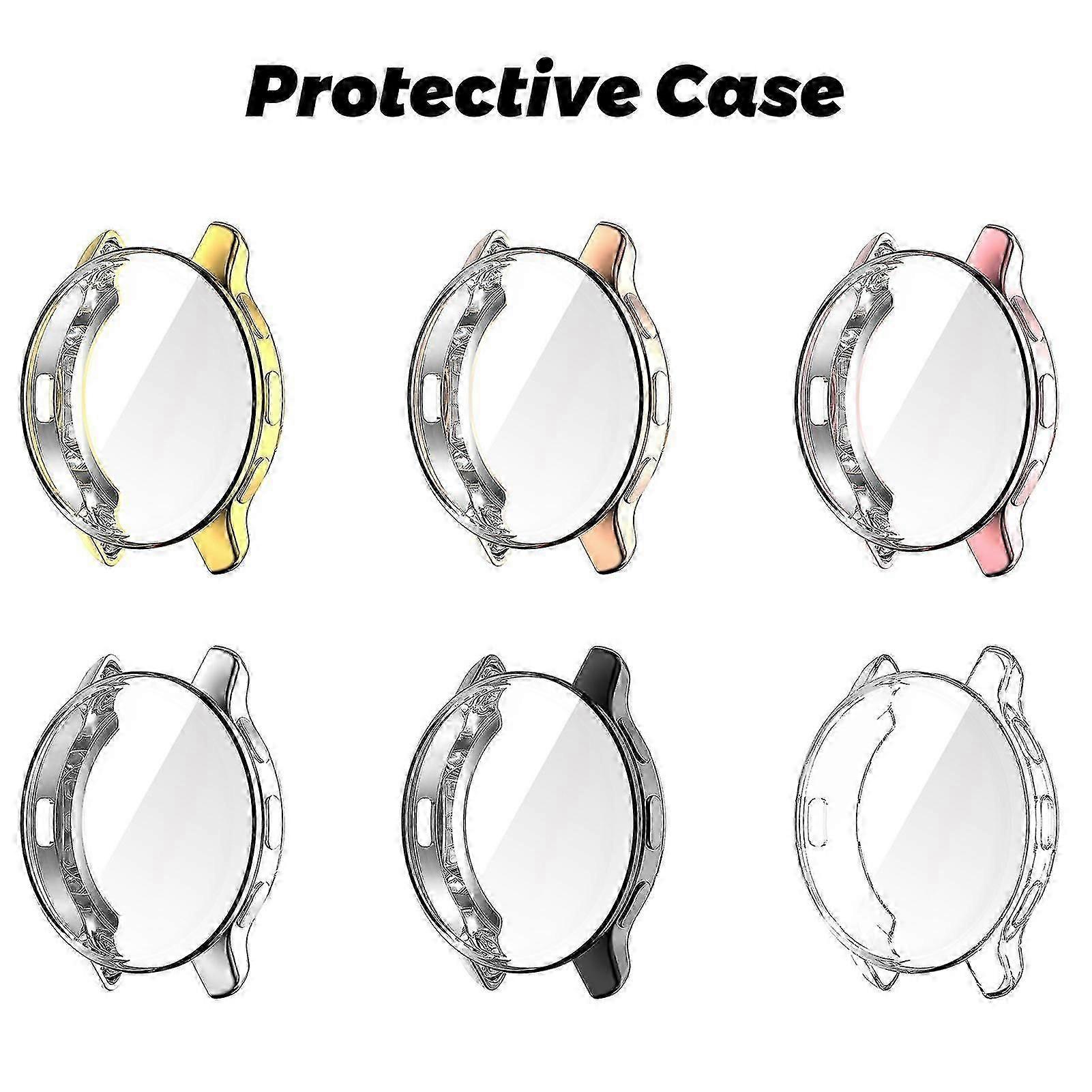 Watch Protective Case TPU Plating Smart Watch Full Coverage Screen Protector Cover for Garmin Venu 2 Plus