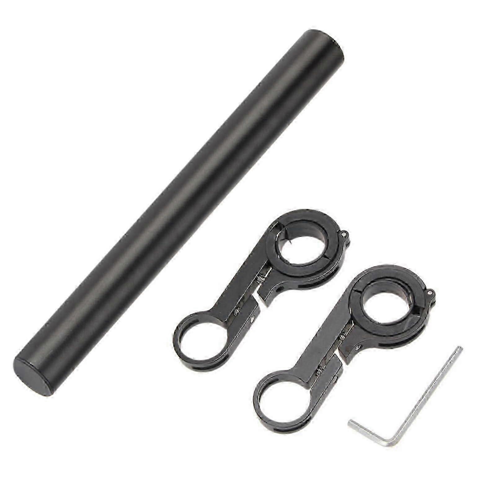 20cm Bike Handlebar Extension Bracket Double Cycling Accessory Black