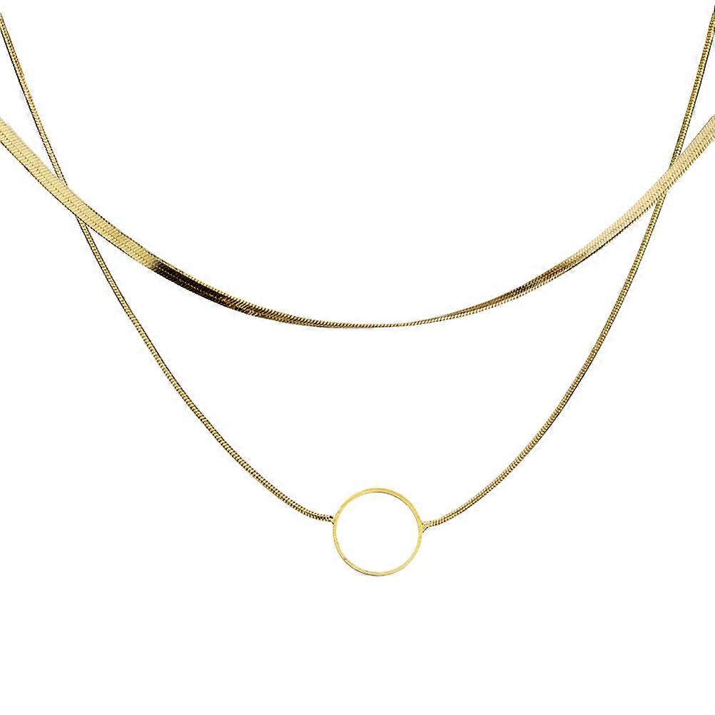 Minimalist Necklaces for Her, Creative Double Chain Look,