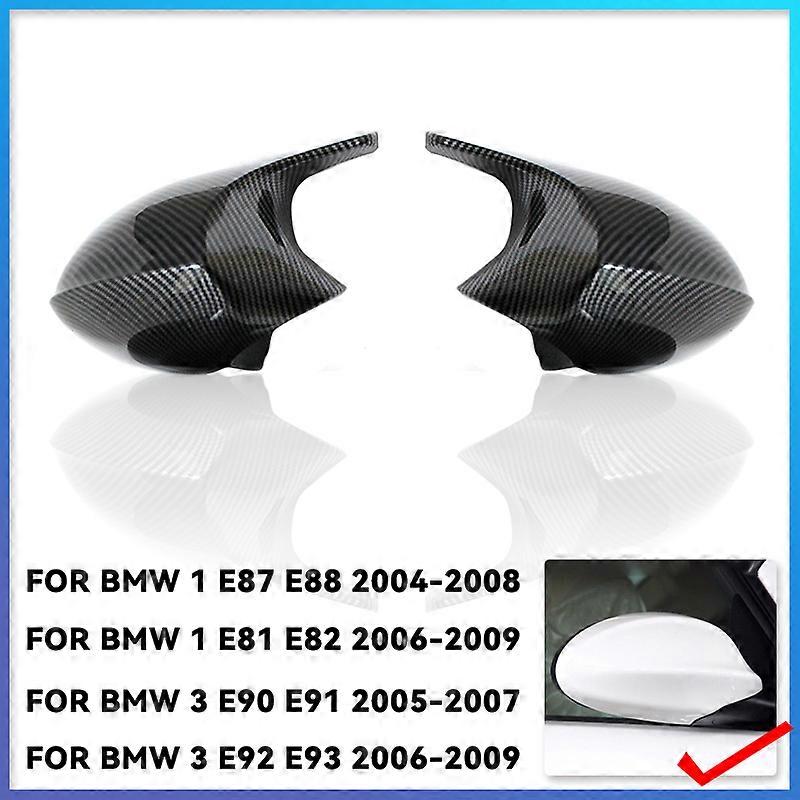 Applicable Replacement Rearview Side Mirror Covers Cap For BMW E90 E91 E92 E93 E81 E87 E82 E88 3 1 Series M Accessories Carbon Fiber Gloss