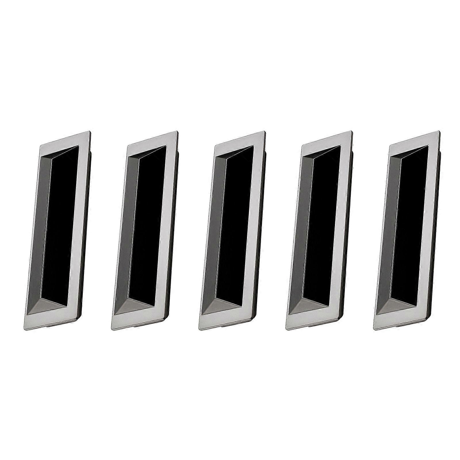 Durable Zinc Alloy Pull Handle for Home Use Black 5 Pieces