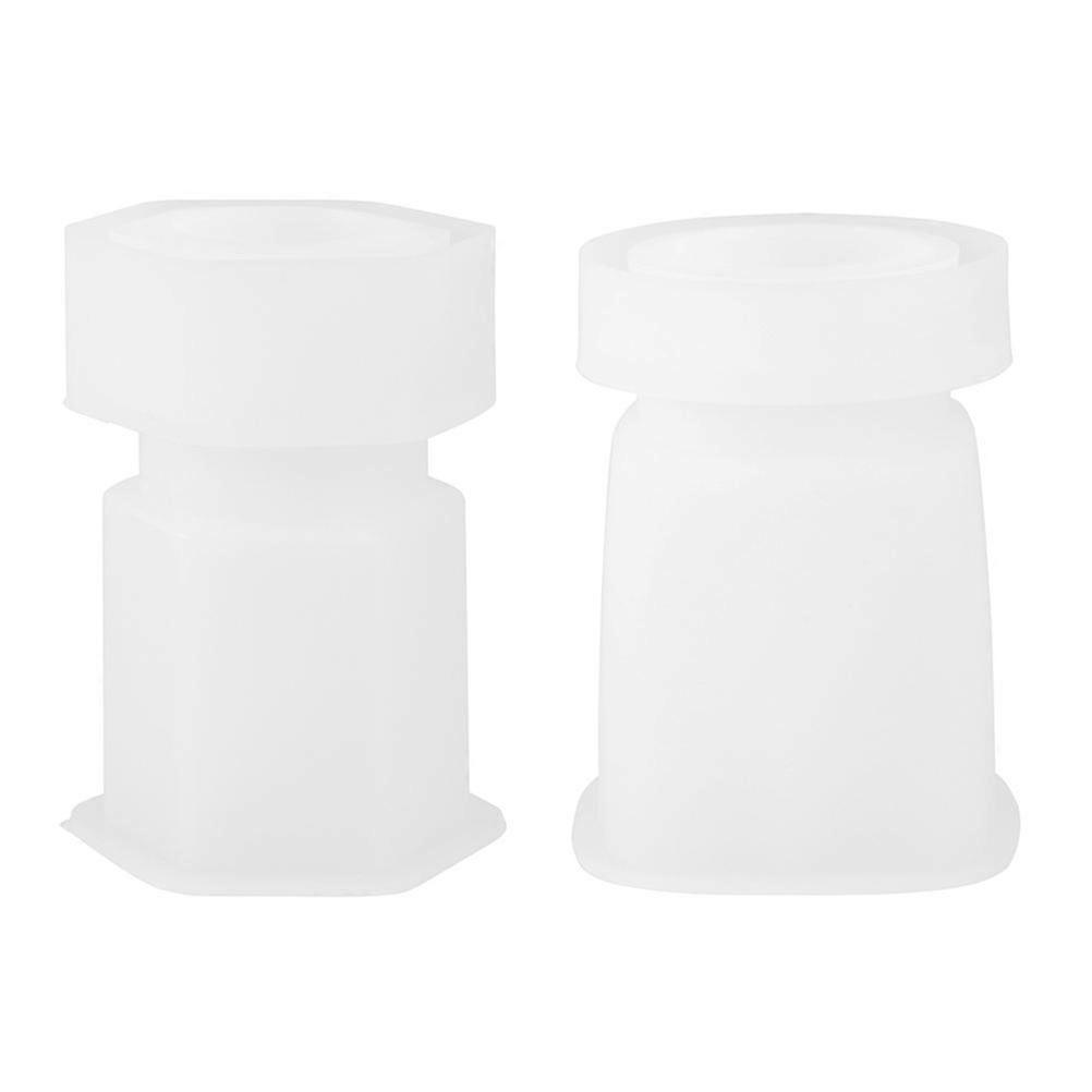 Silicone Storage Jar Mold 2 Sets For Resin Hardening Size 7.50X7.50X8.50CM Durable