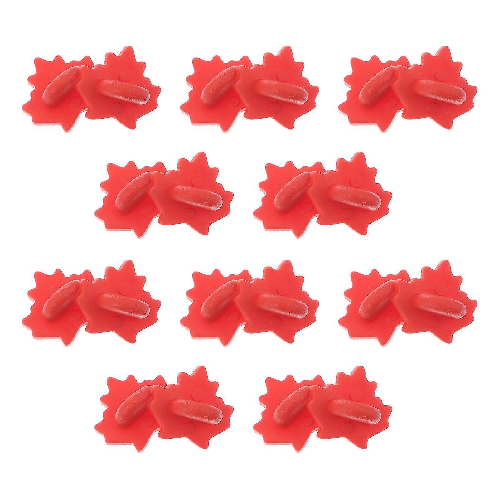 Rubber Pin Backs for Badges and Brooches Red Easy to Use DIY Craft Supplies Handy for Decoration