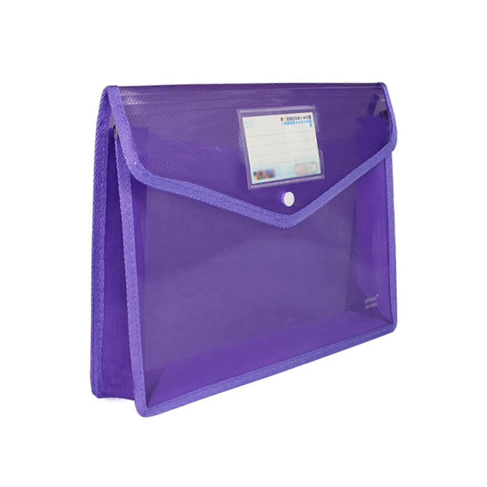 Document Folder Zipper File Pocket Storage Organizer for School Office (Color: C)