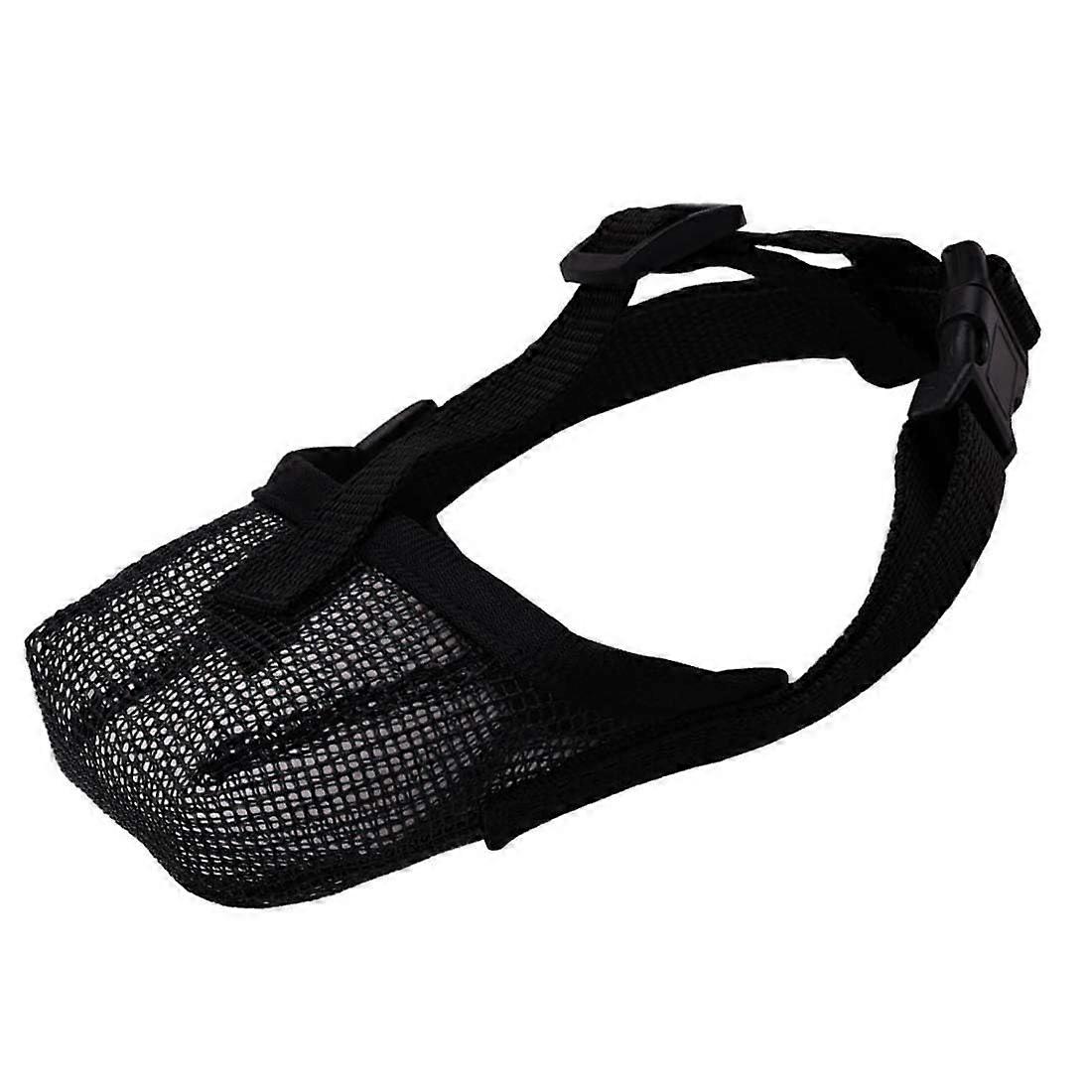 Dog Muzzle for Small, Medium, Large Dogs - Adjustable Loop, Rounded Mesh Design, Prevents Biting and Barking (XS)