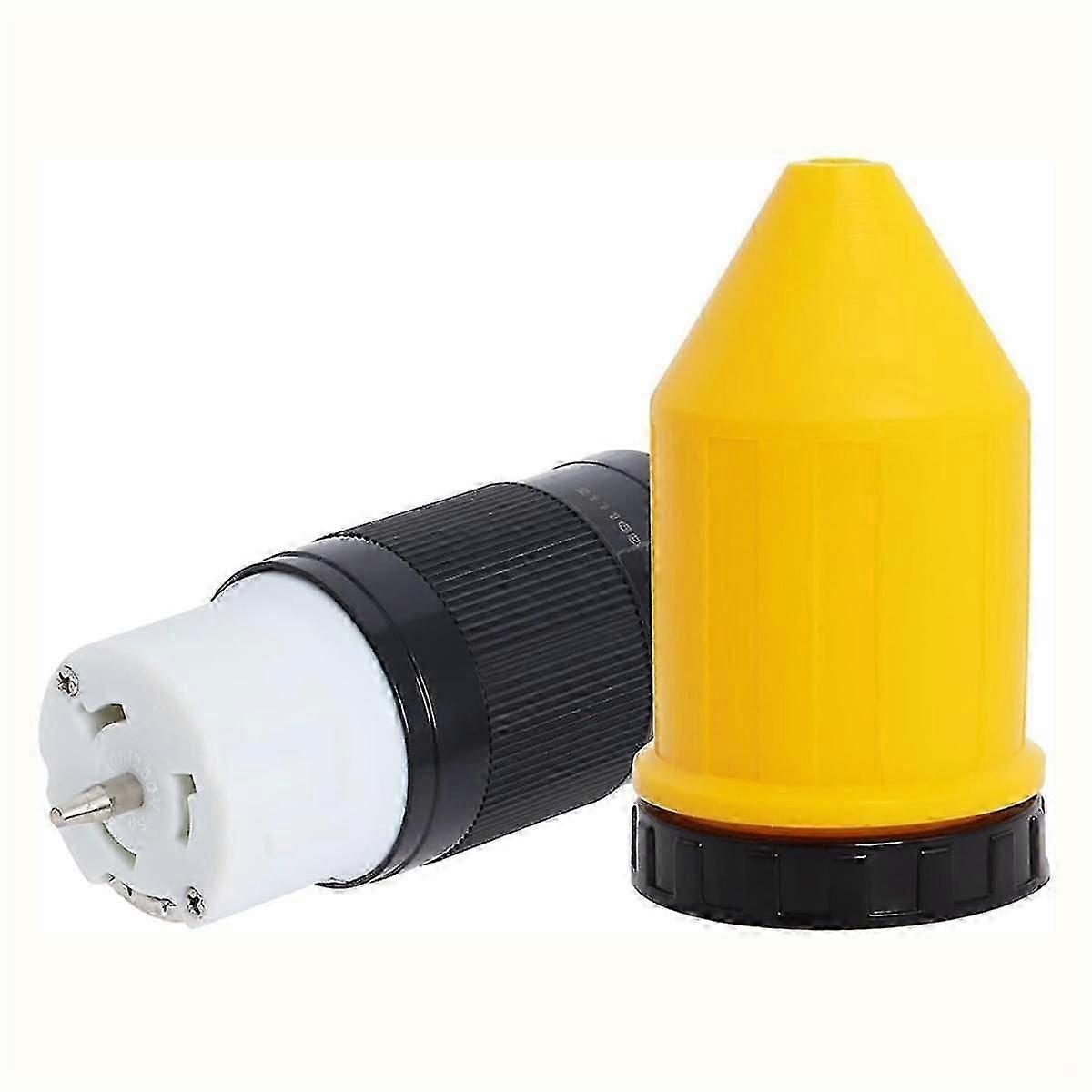 50AMP تويست قفل التوصيل أنثى مع غطاء واقي ، موصل مولد 50 أمبير ، قابس مولد 125 فولت / 250 فولت - كما هو موضح