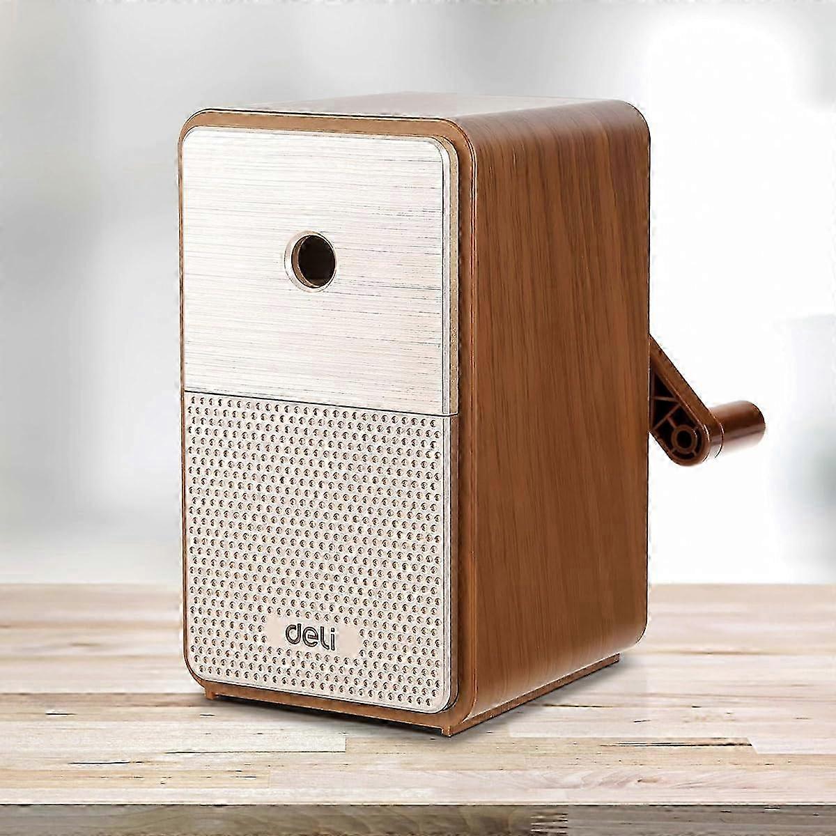 Manual Pencil Sharpener, Auto-in Hand Crank Pencil Sharpener with Adjustable Point for Pencils and Colored Pencils, Pencil Sharpener for Kids, Student