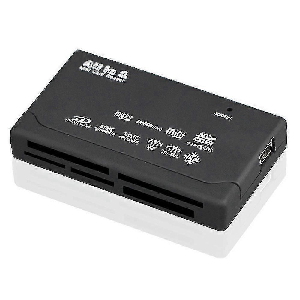 Multi Card Memory Reader Writer All In One Card Reader Usb 2.0 Sd Card Reader Adapter Support Tf Cf Sd Mini Sd Sdhc Mmc Ms Xd