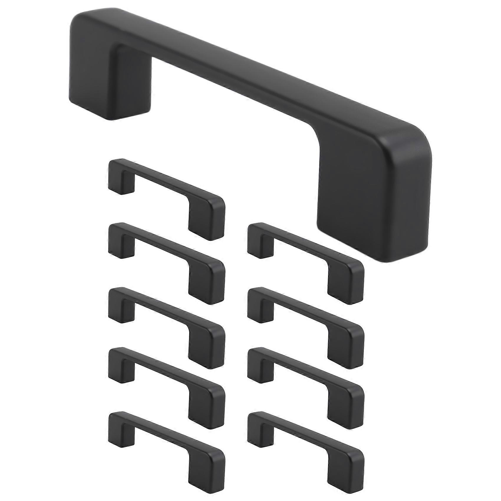 10Pcs Black Handles for Furniture Cabinet Knobs and Handles Kitchen Handles Drawer Knobs Cabinet Pulls 96mm