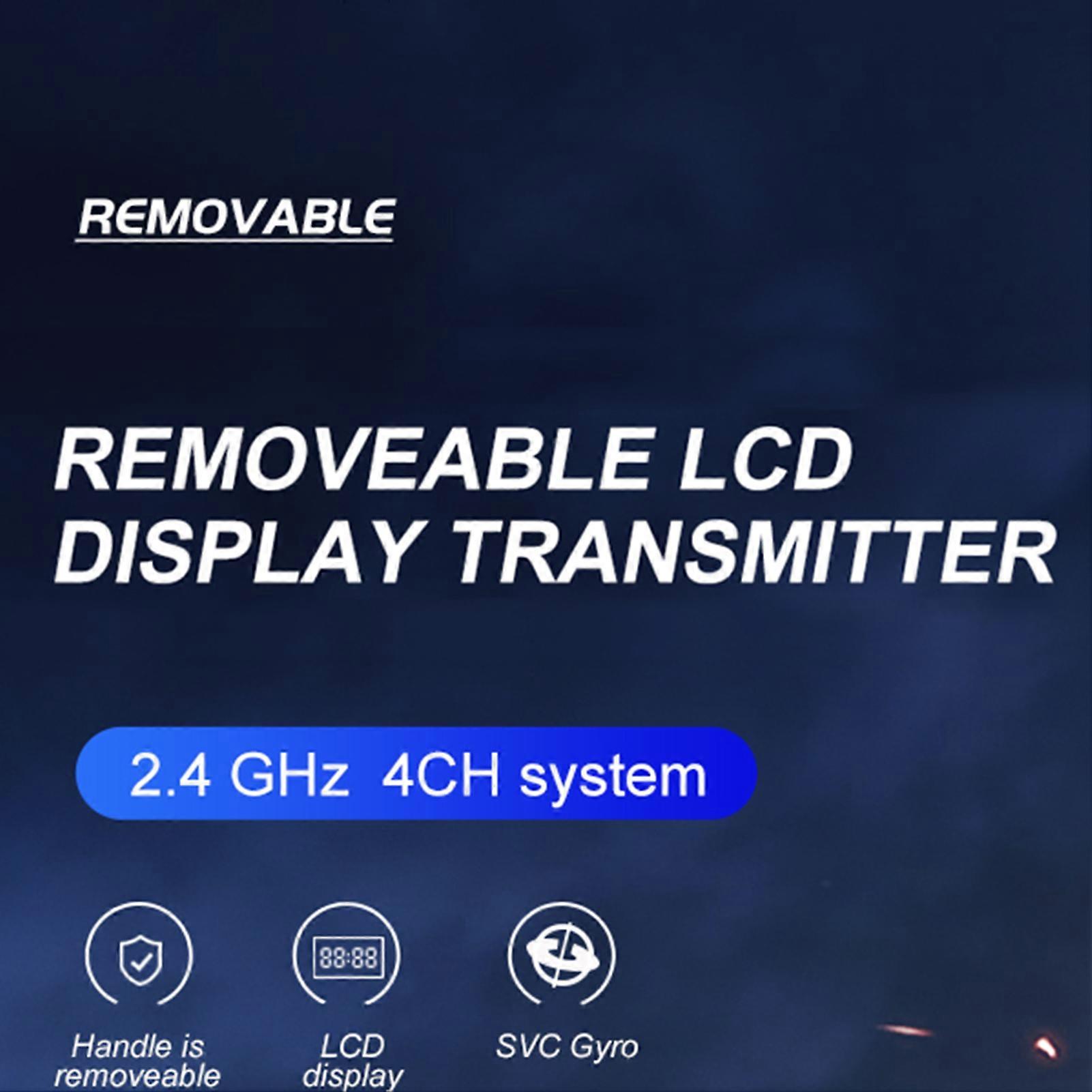 Turbo Racing 91803G-C 2.4GHz 4CH RC Transmitter with LCD Display