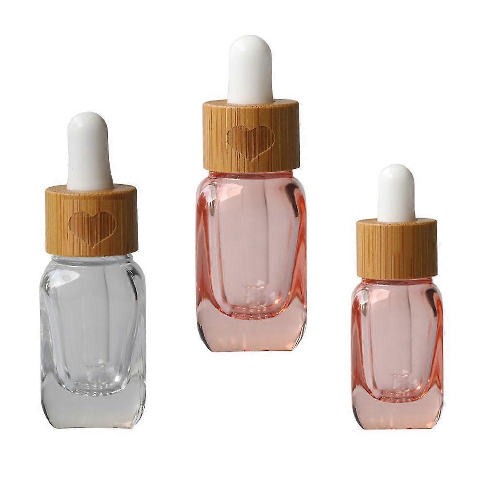Glass Essential Oil Bottle Dropper for Women Assorted Color Dosage Control 3Pcs