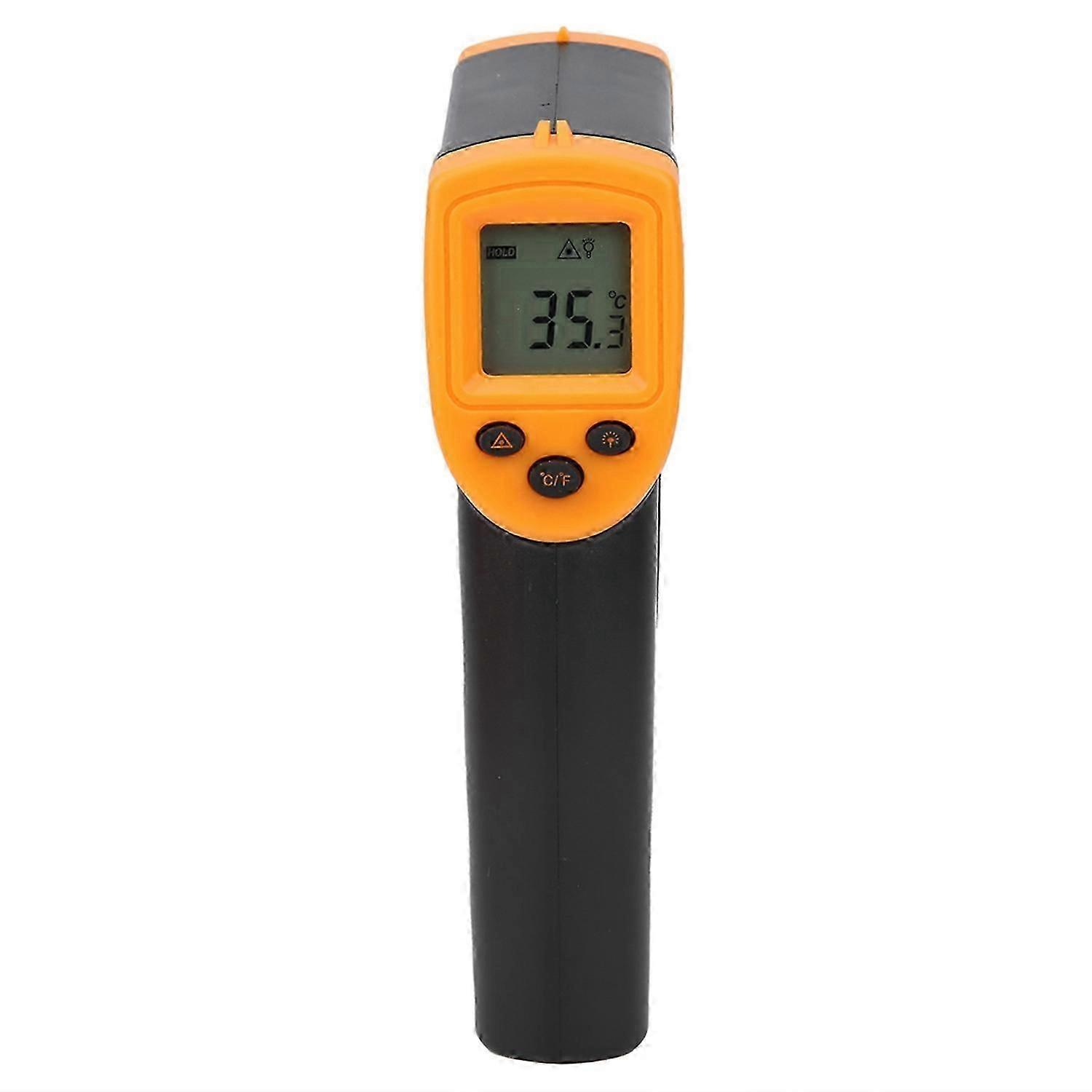 HW600 NonContact Thermometer LCD Infrared Digital Temperature Measuring Thermometer(Yellow )