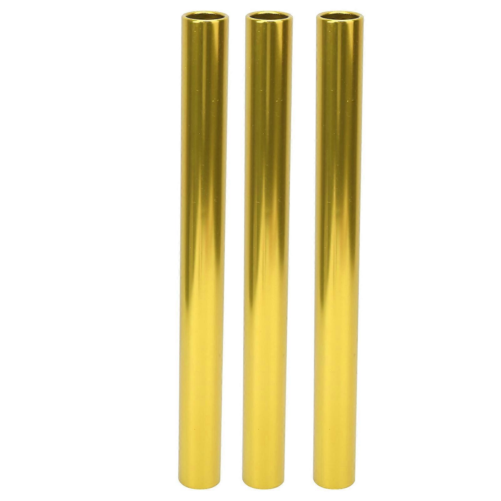 3pcs Aluminum Alloy Electroplating Relay Batons Track and Field Sprint Match Batons