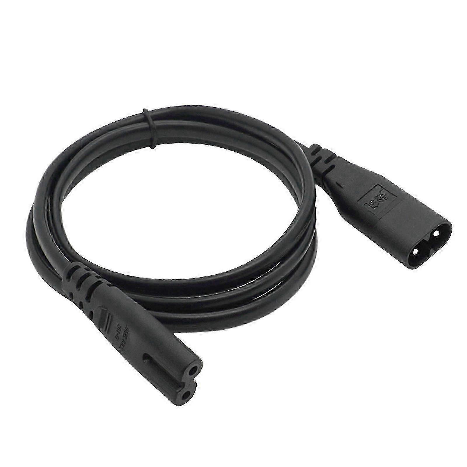 Heavy Duty IEC C7 to C8 Power Cable Adapter - 2 Copper Core Connector for TV Power Supply - Multicolor Options