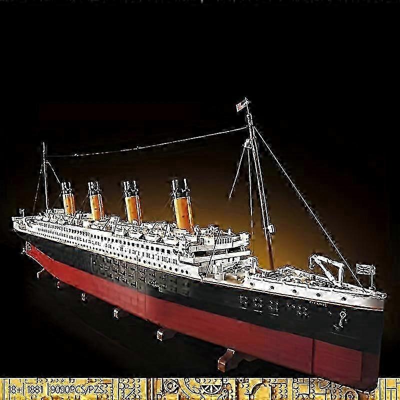 新しい 9090 個映画クルーズ船ビルディングブロックレンガおもちゃ大型クルーズボート船蒸気船 Rms モデル用