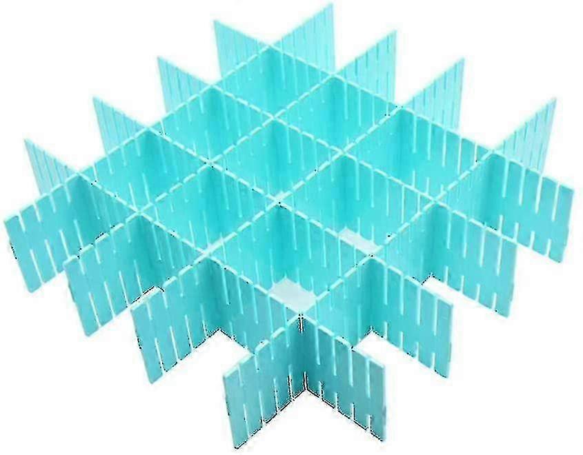 8-Pack DIY Plastic Drawer Organizers Adjustable Compartment Dividers for Home Organization