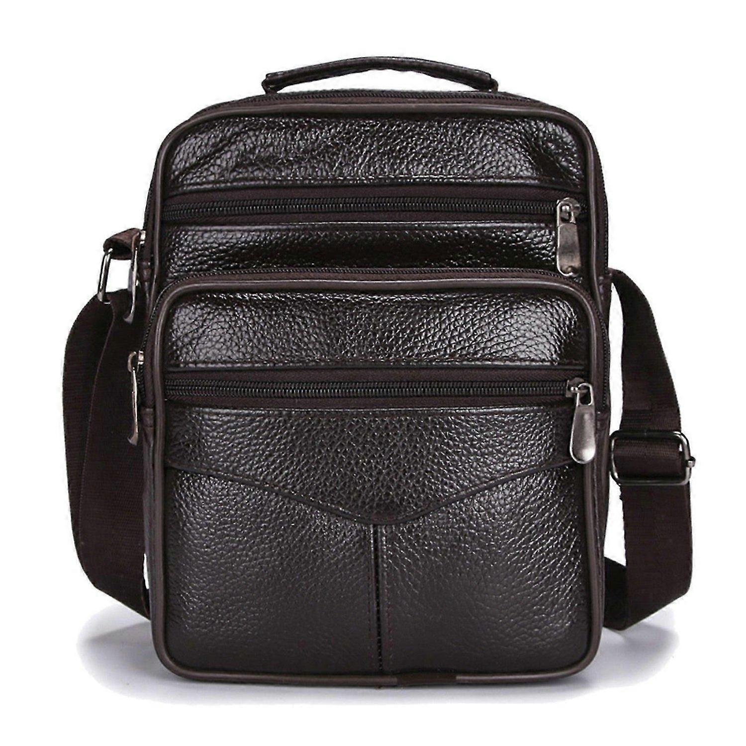 2025 أحدث نموذج حقيبة كتف الأعمال سوداء جلد البقر معدنية سحابات كبيرة