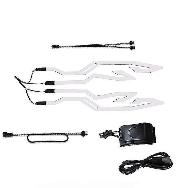 2025 4-in-1 Cycle Riding Signal Flashing Strip Led Luminous Sticker Strip U