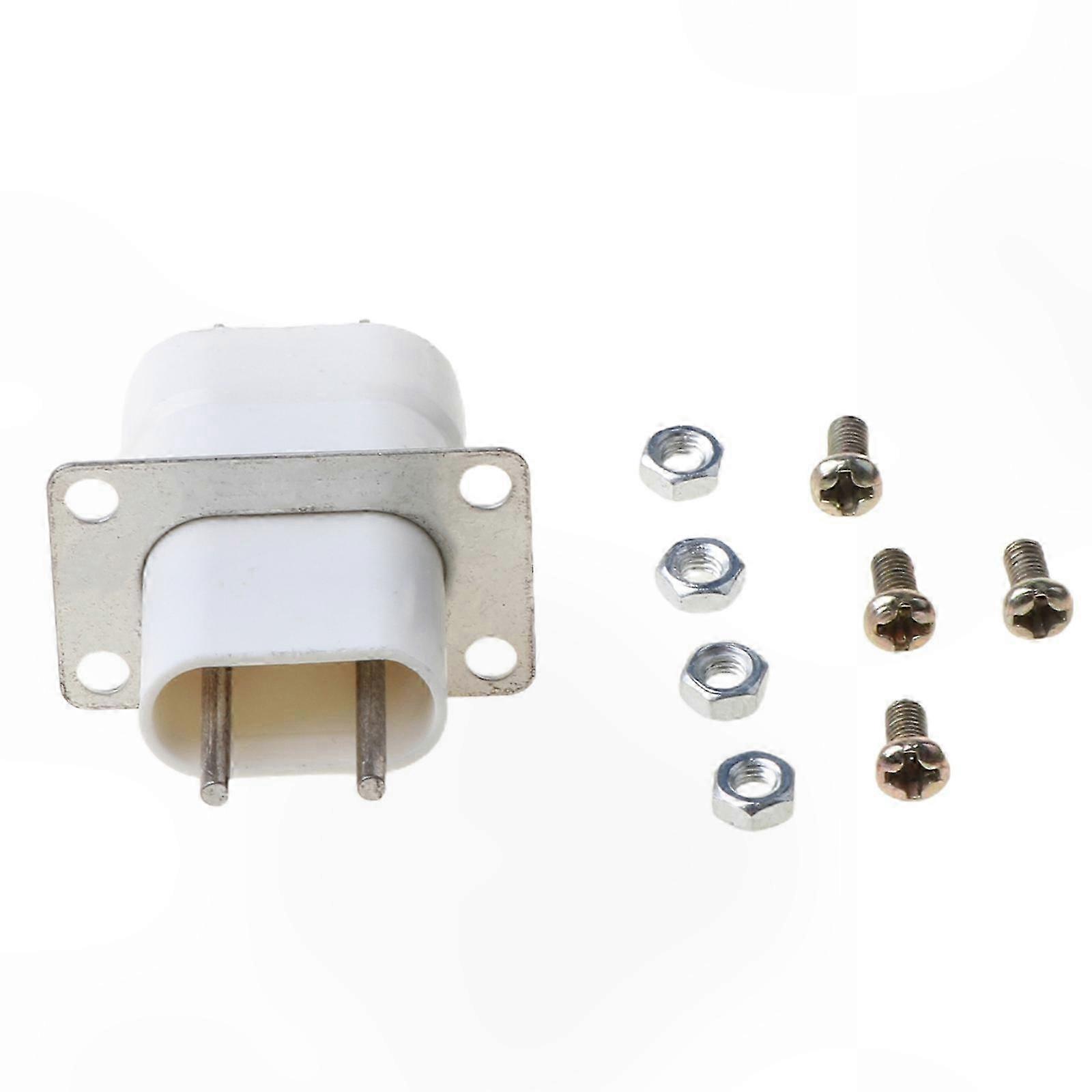 White 4-Pin Socket Converter for Microwave Oven Magnetron Filament