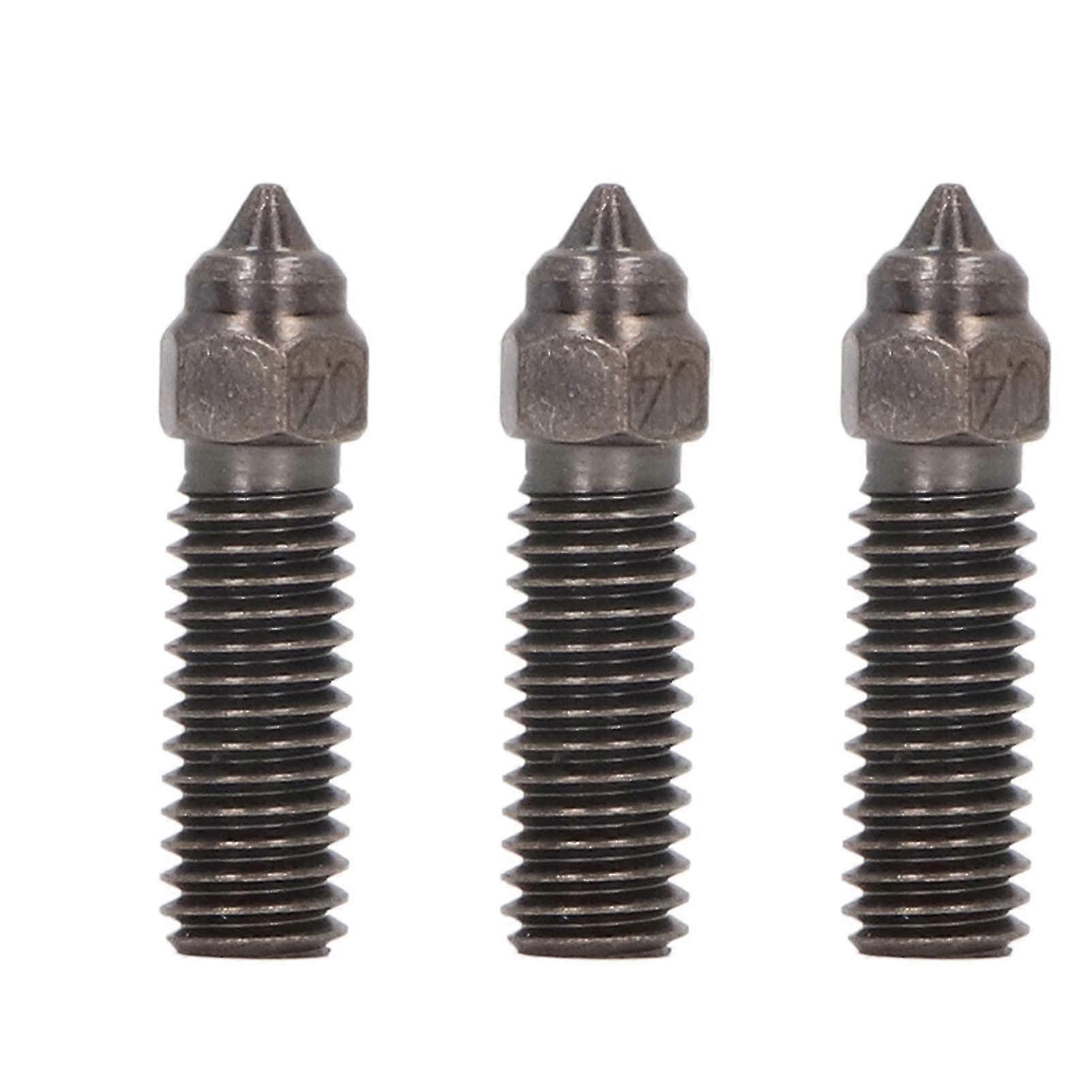 3pcs Hardened Steel Nozzles High Flow Nozzle Kit 3d Printer Extruder Nozzle For Sovol Sv06 Plus 1.75mm Filament