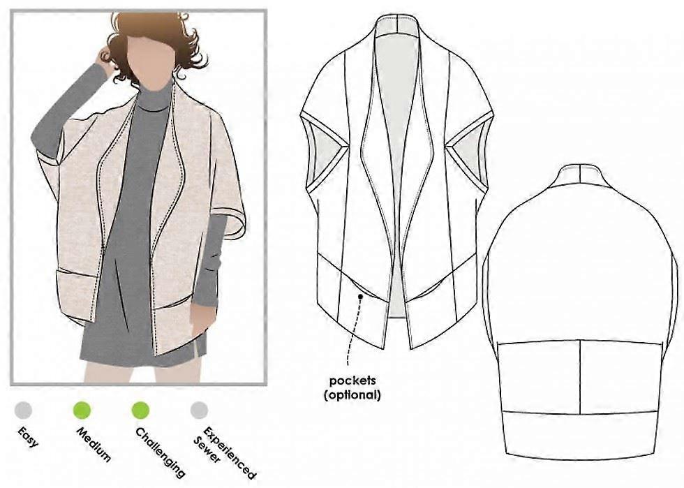 Style Arc Sewing Pattern Violet Jacket Sizes 18-30