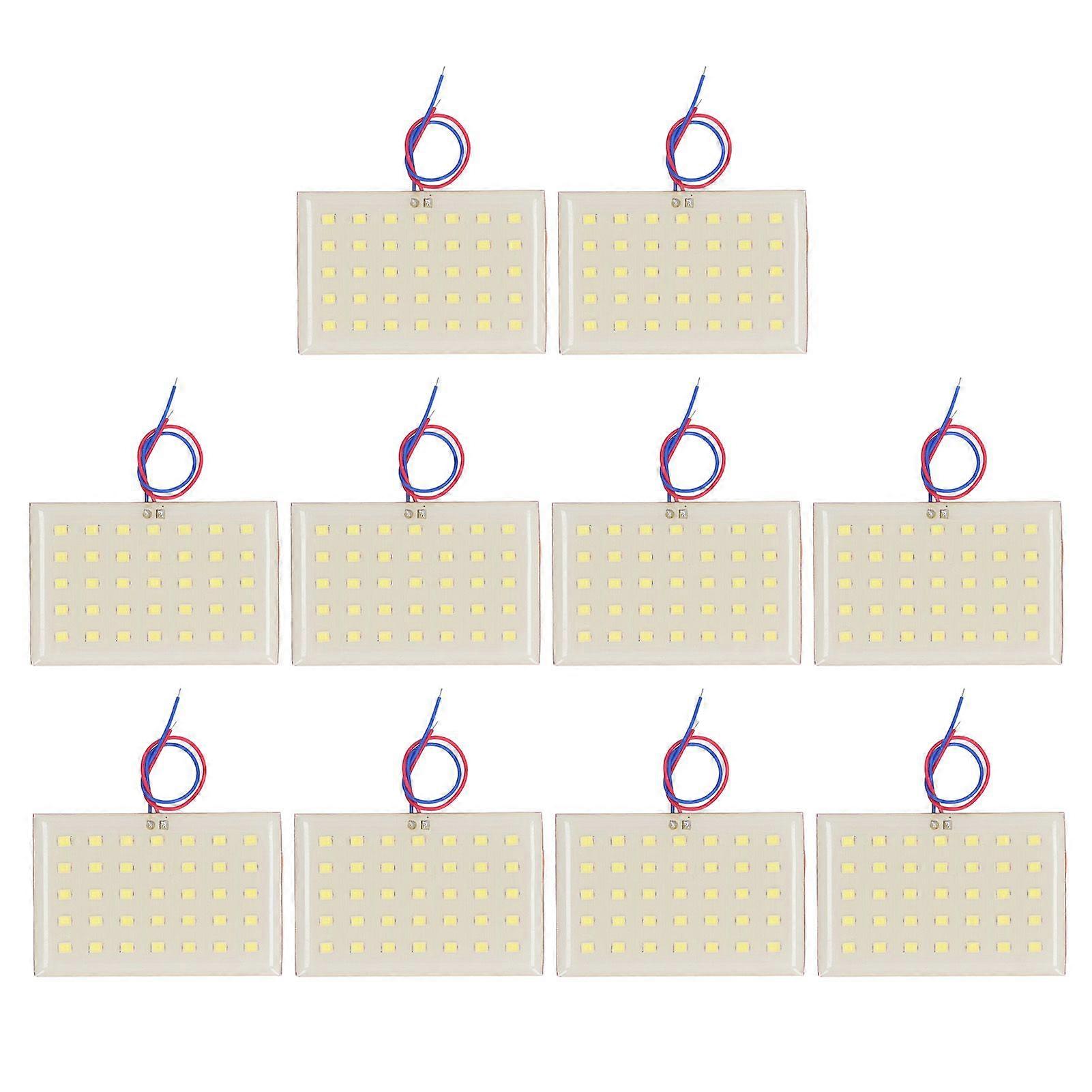 10Pcs SMD LED Lamp Bulb Board Panel 5W 3.2V 3.7V for Pillar Lawn Light Electron Component