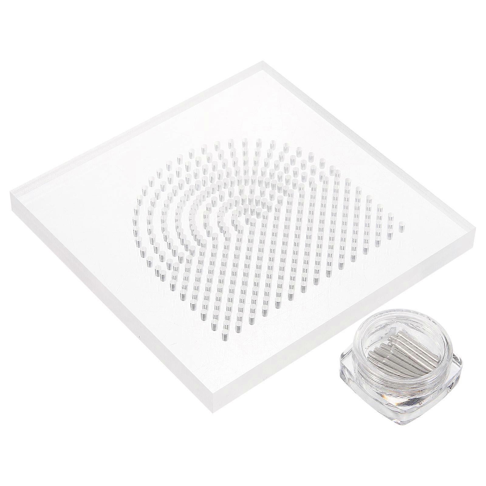 Acrylic Quilling Board Paper Winding Tool for DIY Use 4Sets Transparent