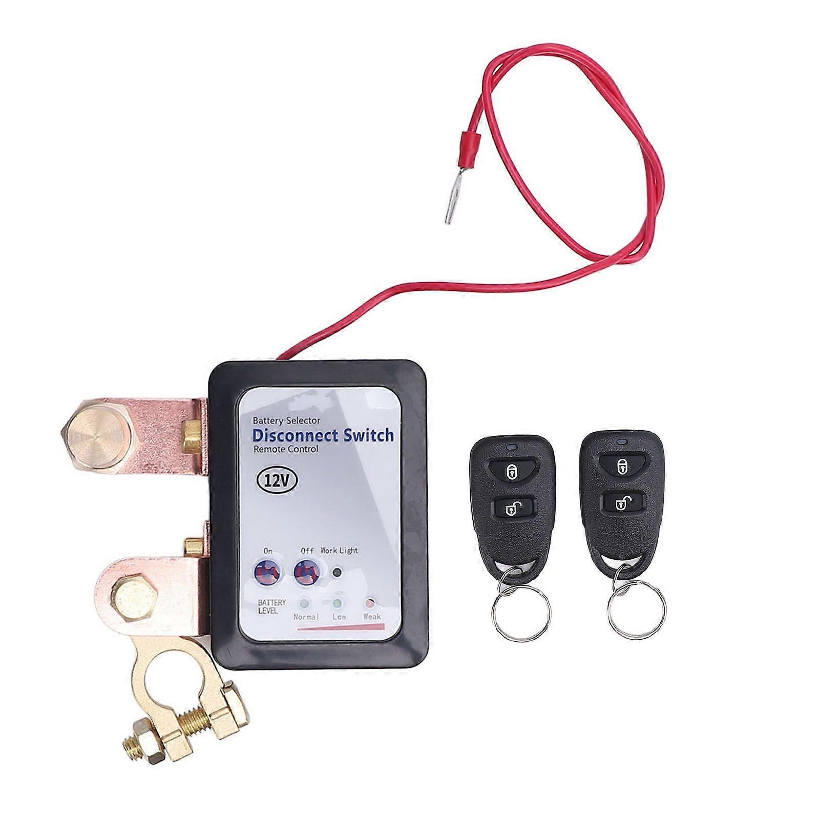 Remote Control Battery Switch 120A DC12V Fast Response Battery Disconnect Switch for Boats Trucks Cars