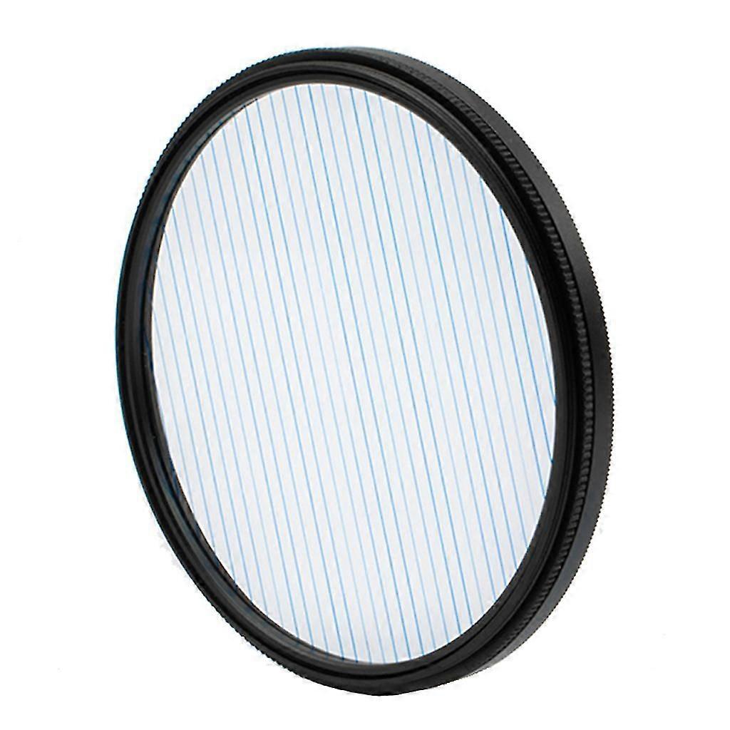 Rainbow/Blue Streak Effect Filter-77/82mm Circular Lens Brushed Flare Filter