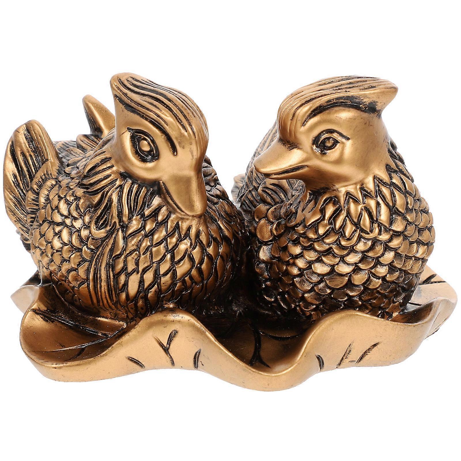 Decor Duck Model Sculpture for Wedding Gift 2Pcs