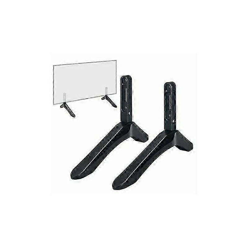 Samsung Tv Legs Replacement, Easy Installation Universal Tv Stands With Super Stable Anti-Slip Pads For Space Saving Tv Base Stand In Black