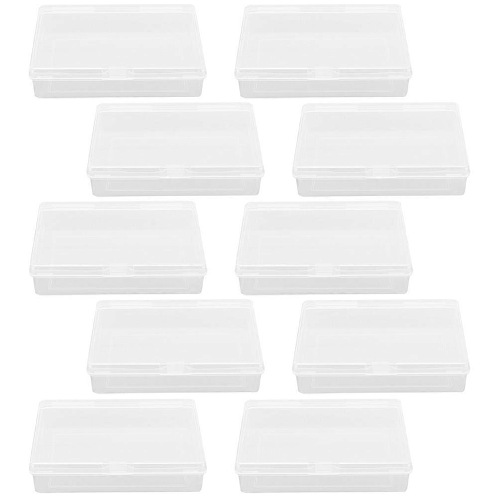 Card Organizer Box Clear Card Case Box for Adults Home Use Transparent Plastic Material Moisture Protection 10Pcs