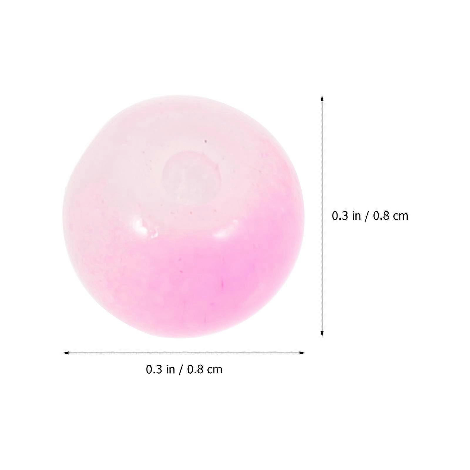 Rosy Crackle Glass Handcrafted Spacer Beads for Jewelry Making 200Pcs Set
